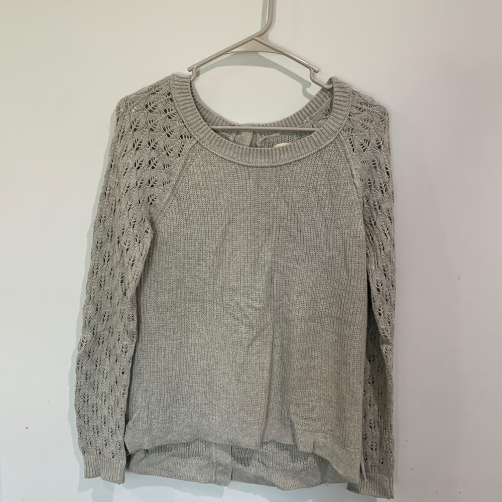 Loft button back sweater
